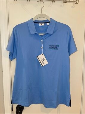 Women's FootJoy Light Blue Cognizant Classic Polo Shirt